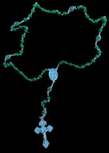 Load image into Gallery viewer, Dominican Rosary Green Jade w St. Joseph Centerpiece
