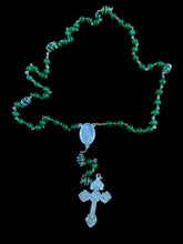 Load image into Gallery viewer, Dominican Rosary Green Jade w St. Joseph Centerpiece
