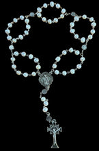 Load image into Gallery viewer, Crown of Pearls w St Joseph Centerpiece St Benedict Pater Noster Beads and Crucifix
