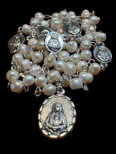 Load image into Gallery viewer, 7 Sorrows Chaplet Small Fresh Water Pearls
