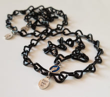 Load image into Gallery viewer, Slave of Mary Chain Bracelet with blue enamel Miraculous Medal
