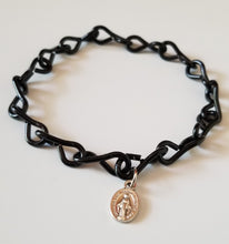 Load image into Gallery viewer, Slave of Mary Chain Bracelet with (silver) Miraculous Medal
